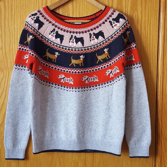 Boden Fair Isle Dog Sweater 